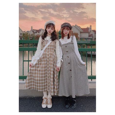 Bobon21 Official On Instagram “・ ️new ️ ・ 🎄2019 A W New Collection⛄️🎅🏻 ・ 👗レトロチェックミモレ丈ジャンスカ 全2色