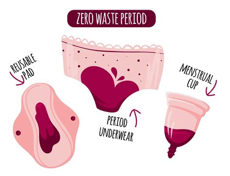 Zero Desperdício Menstruação Período Menstrual Copo E Reutilizável Almofada Roupa íntima