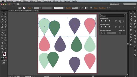 Alinear Y Distribuir En Illustrator Cc Youtube