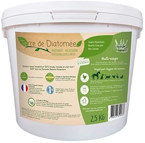 L Herbe Haute Terre De Diatom E Blanche Alimentaire Kg Seau