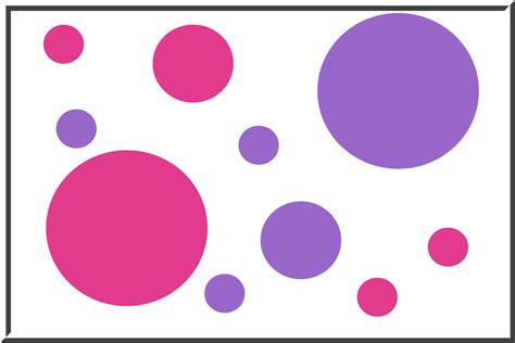 Colorful Polka Dot Border Clip Art Library