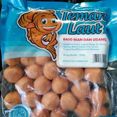 Jual Teman Laut Baso Ikan Dan Udang Gr Bakso Tl Shopee Indonesia