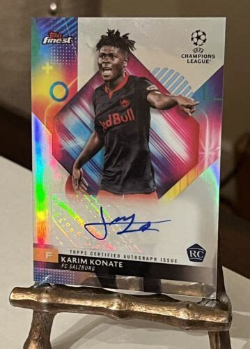 Karim Konate Topps Finest Uefa A Kk Rc Refractor Auto Fc