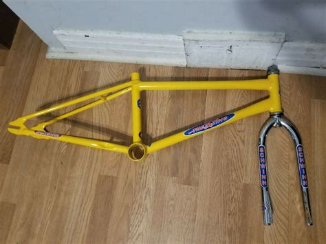 Old School Schwinn Sting Bmx Frame Fork Headset King Sting Vintage Uber