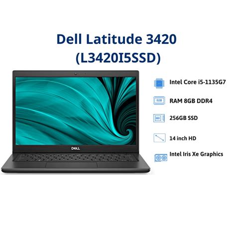 Laptop Dell Latitude 3420l3420i5ssdfb I5 1135g7 8gb 256gb Ssd Iris Xe Graphics 14hd