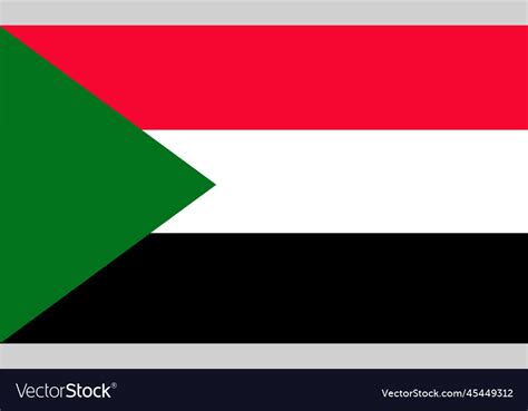 Sudan flag design Royalty Free Vector Image - VectorStock