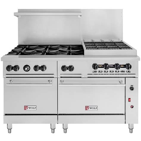 Wolf C60sc 6b24cbn Challenger Xl Series Natural Gas 60 Range With 6 Burners 24 Charbroiler 1