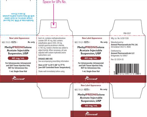 Dailymed Methylprednisolone Acetate Injection Suspension