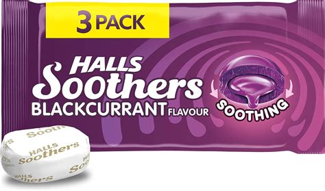 Halls Soothers Blackcurrant Pack Of 3 Uk Grocery