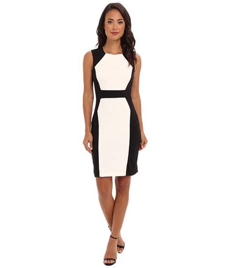 Calvin Klein Color Block Ponte Sheath Dress Dress Sheath Dress