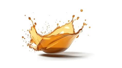 3d Rendered Image Tea Splash Isolated On Plain White Background Cola