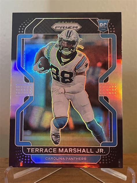 Terrace Marshall Jr Panini Chronicles Prizm Black Football Rc