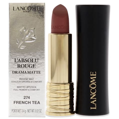 Lancome LAbsolu Rouge Drama Matte 274 French Tea 0 12 Oz Lipstick