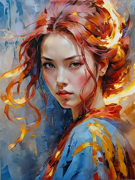 Download Fire Girl Asian Royalty Free Stock Illustration Image Pixabay