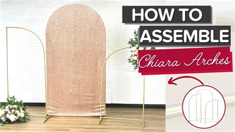 How To Assemble Chiara Arches Arch Party Backdrop Tutorial YouTube