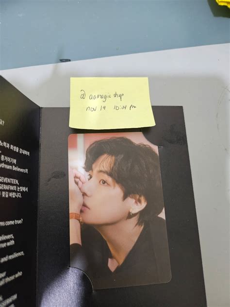 DAYDREAM BELIEVERS EXHIBIT PHOTO TICKET PHOTOCARD KIM TAEHYUNG V TAETAE