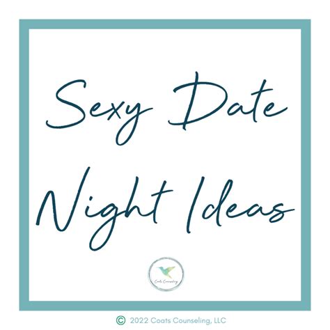 Sexy Date Night Ideas Worksheet