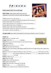 FRIENDS - THE ONE WITH UNAGI - ESL worksheet by marinett