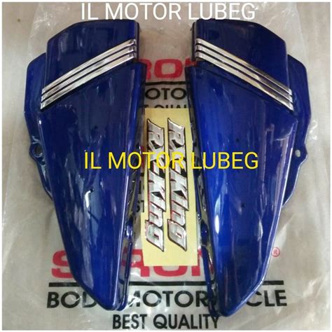 Jual Cover Tutup Aki Rx King New Less Chrome Warna Biru Di Lapak Il