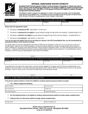 Fillable Online Spousal Verification Fax Email Print Pdffiller