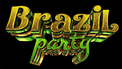 Brazil Party Flyer Text Template For Cinema D Off Texto