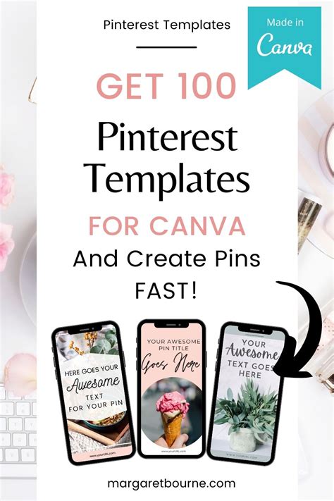 Design Pins Quickly With 100 Pinterest Pin Templates