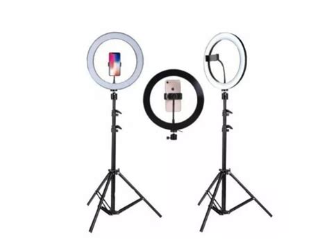 Kit Completo Ring Light Tripé Dimmer Youtuber Selfie Pro o