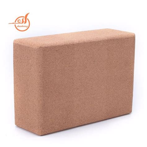 China Customized Eco Friendly Anti Slip Cork Yoga Block Suppliers And