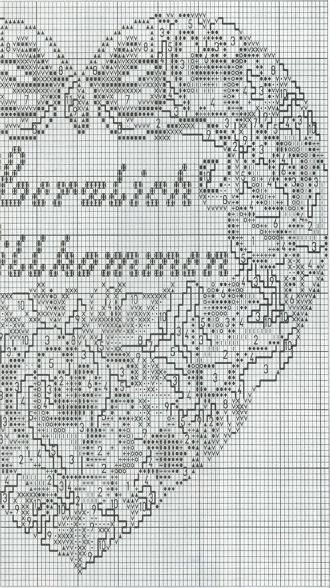 Schema Cuore A Filet Fare Di Una Mosca