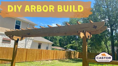 How To Build A DIY Arbor For Your Fence Gate YouTube