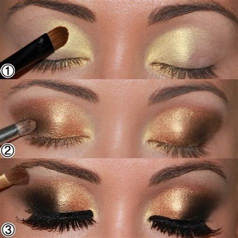 Maquillaje Dorado Para Ojos Tutoriales De Moda