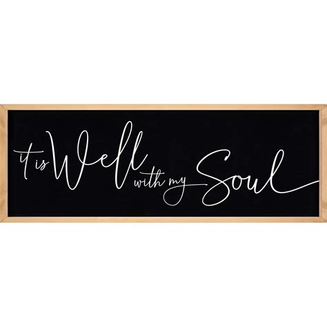 It Is Well With My Soul Framed Art Assembled Wall Decor Brownwood