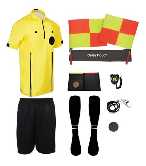 11 Pc. Soccer Referee Uniform | Complete Soccer Referee Kit | Ref gear ...