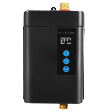 3000W Mini Electric Tankless Water Heater For Under Sink Instant Hot Water With LCD Display