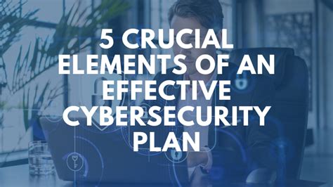 5 Crucial Elements Of An Effective Cybersecurity Plan Wts