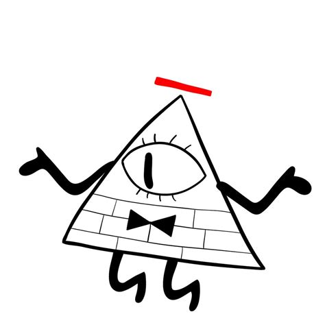 How To Draw Mysterious Bill Cipher Sketchok Easy Drawing Guides