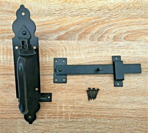 Heavy Duty Black Ornamental Suffolk Gate Latch Gothic Thumb Etsy