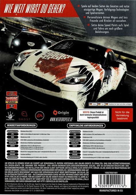 Need For Speed Rivals 2013 Windows Box Cover Art Mobygames