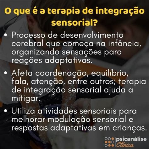 Terapia De Integração Sensorial Conceitos E Aplicações Psicanálise Clínica