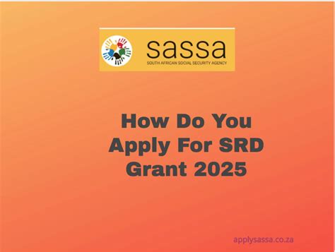 How Do You Apply For Srd Grant 2025 Sassa Grant 2024