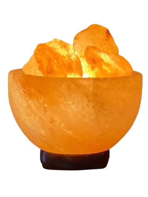 Himalayan Square Shaped Fire Bowl Salt Lamp Revolution Healthy Supplies