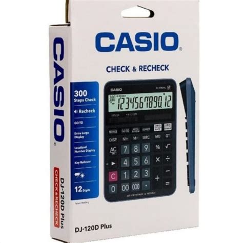 Jual Kalkulator Calculator Dagang Original Casio 12 Digit Dj 120d Plus