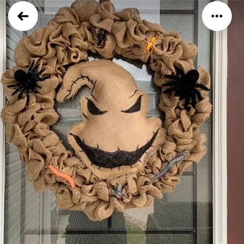 Oogie Boogie Halloween Burlap Wreath Halloween Diy Crafts Decoration