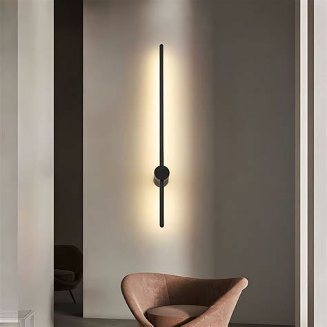 Modern Minimalist Style Linear Wall Sconce Acrylic Light Sconces