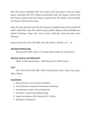 Bio Medical Ieee 2012 Projects Hades Infotech PDF