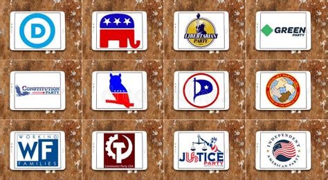 USA Election Parliamentary Political Party Logos and Icons Editorial ...