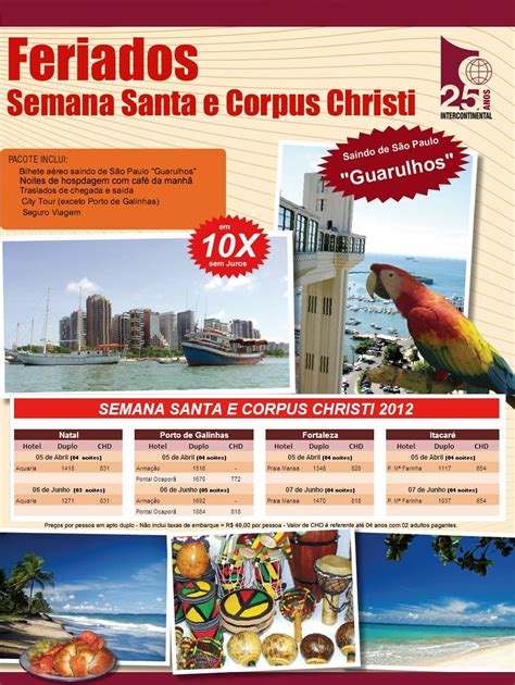 T R I P Brazil Pacotes De Semana Santa E Corpus Christi Desde