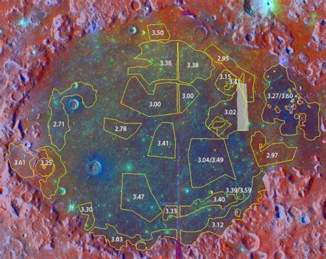 Clementine Color Ratio Composite Superposed On Lroc Wac Mosaic Shown