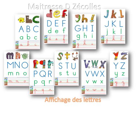 Affichage Des Lettres Dans Les Différentes Graphies Mes Tresses D