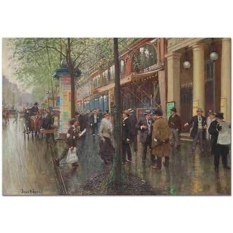 The Grand Boulevards the Theater of the Varietes by Jean Beraud as Art Print | CANVASTAR